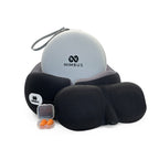 Nimbus travel pillow set with sleep mask and earplugs