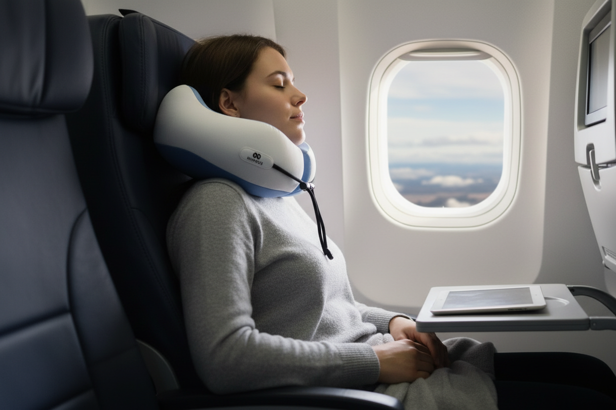 Lifestyle shot on airplane